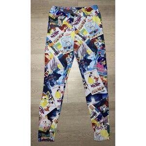 Disney Parks Colorful Disney Classic Movies Collage-Style Leggings Size Medium